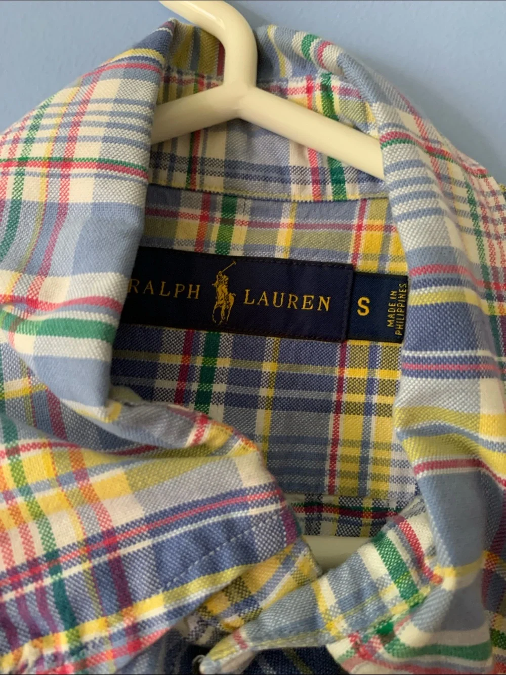 Polo by Ralph Lauren Multicolor Pastel Plaid Short-Sleeve Button-Down Shirt